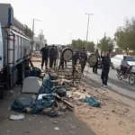 تخریب بساط‌های میوه‌فروشی در عبادان توسط مأموران شهرداری